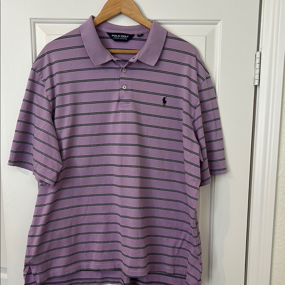 Polo by Ralph Lauren Purple Polo Shirt with Signature Embroidery
